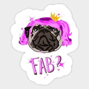 FAB PUG Sticker